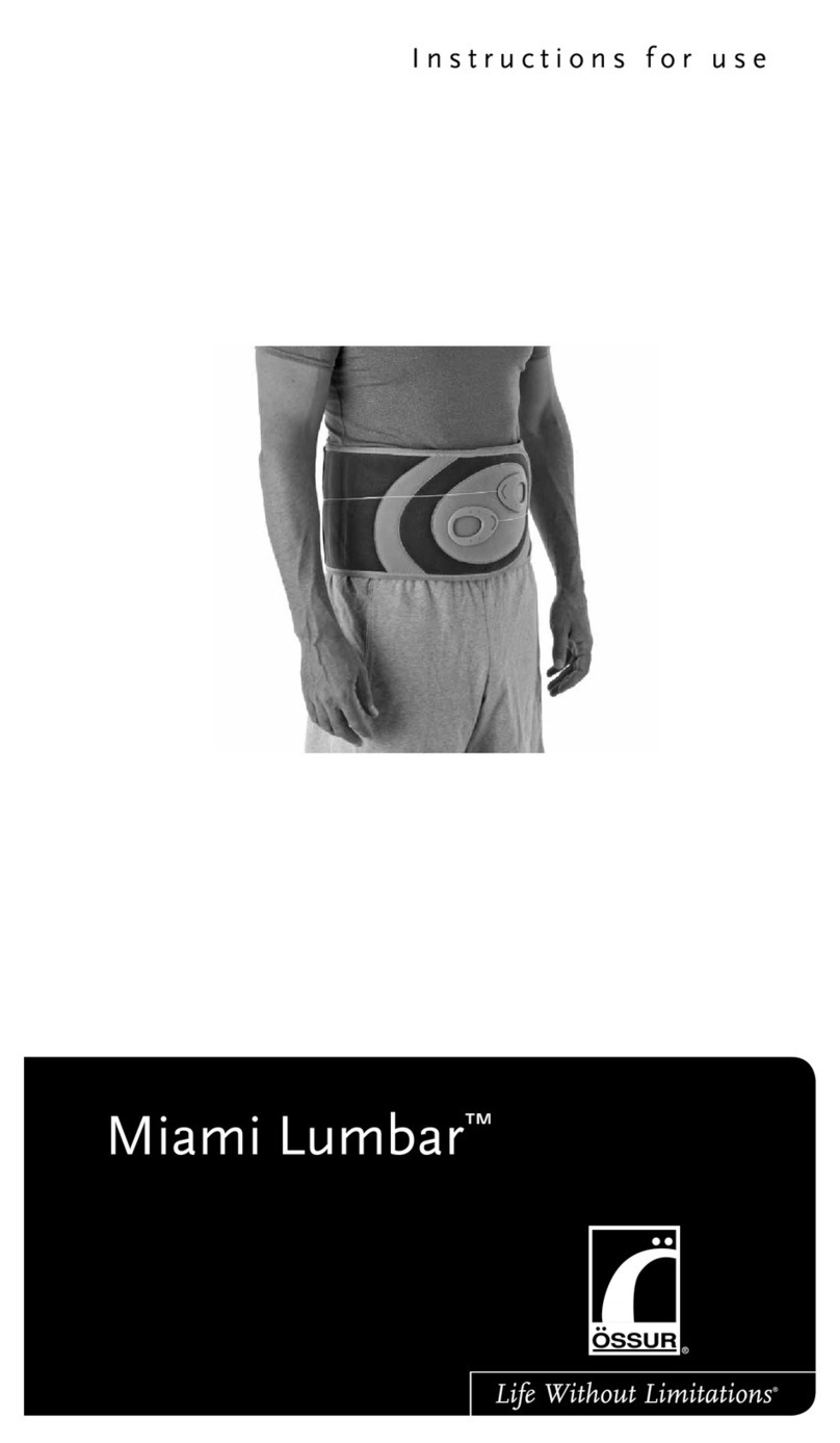 Ossur Miami Lumbar user manual