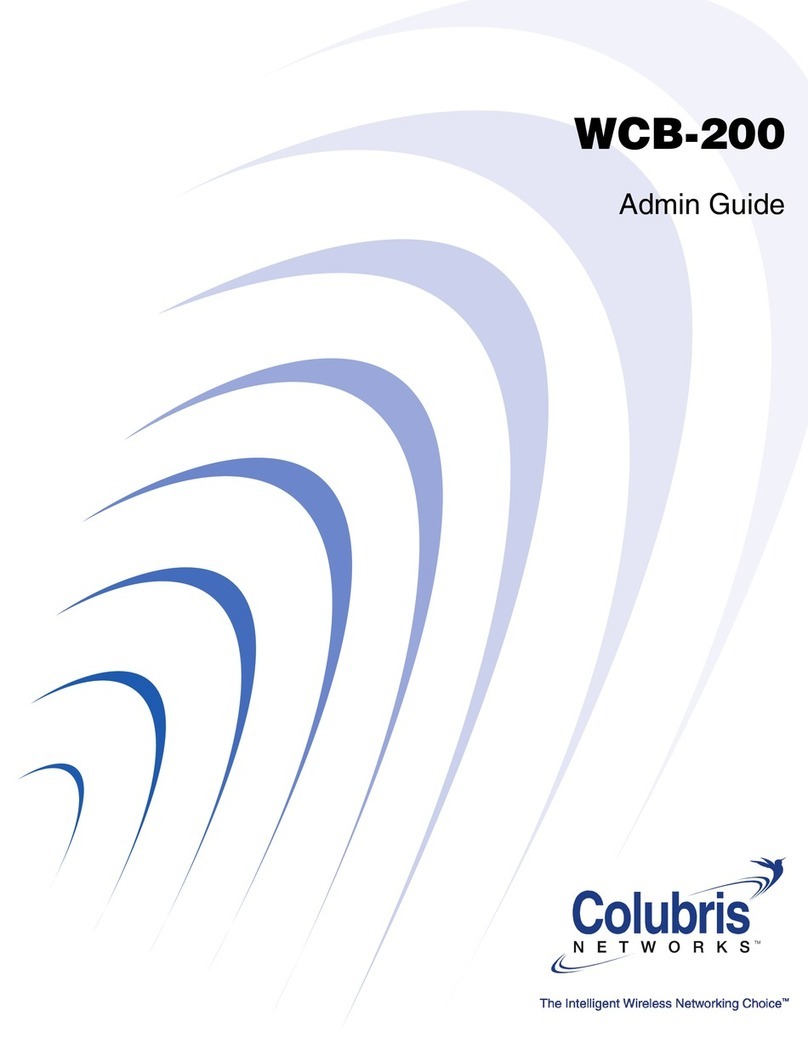 Colubris Networks WCB-200 Admin guide