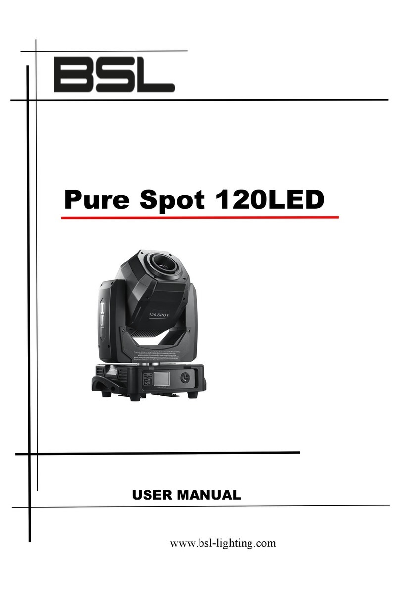 BSL Pure Spot 120LED user manual