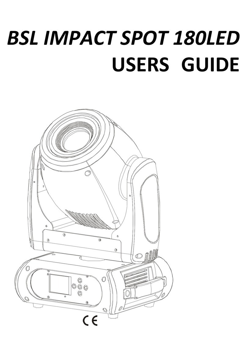BSL IMPACT SPOT 180LED user guide