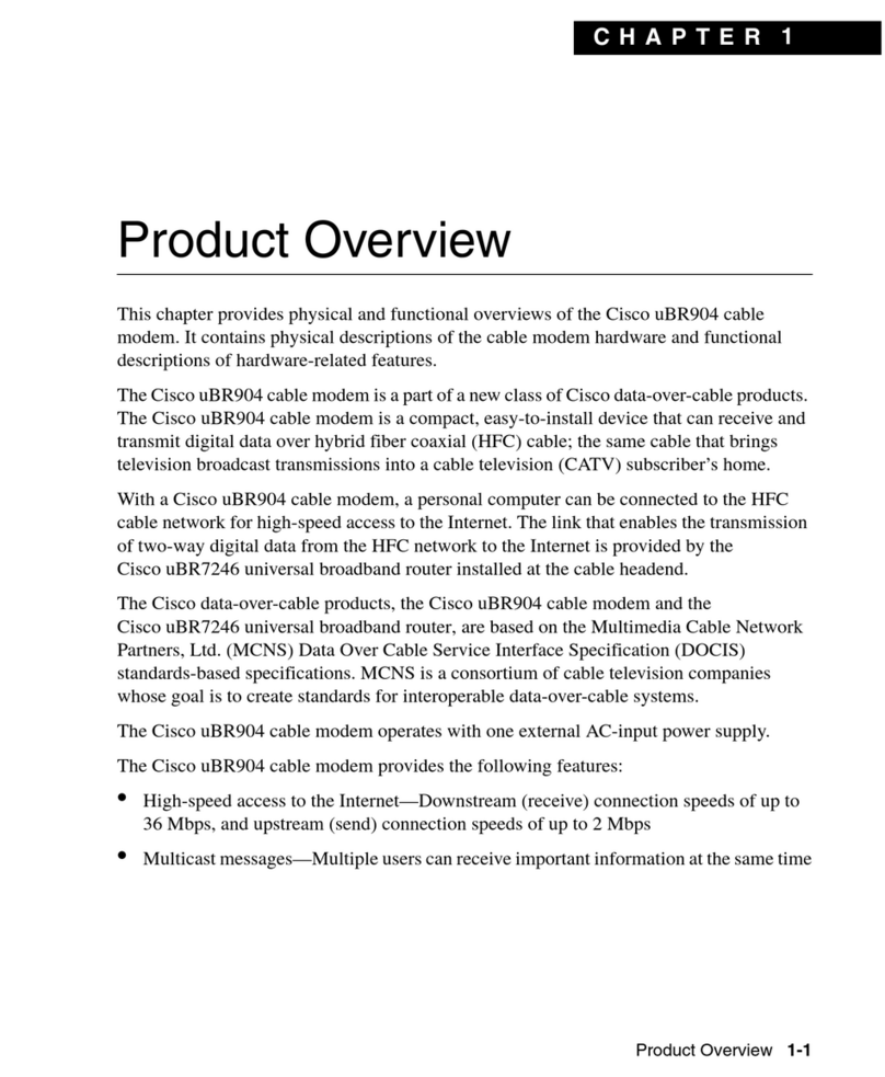 Cisco uBR904 User manual Cisco uBR904 User manual