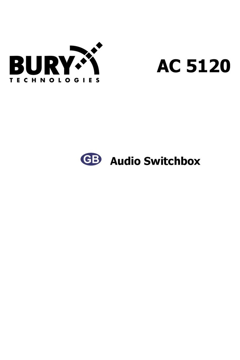 BURY AC 5120 installation instructions BURY AC 5120 installation instructions