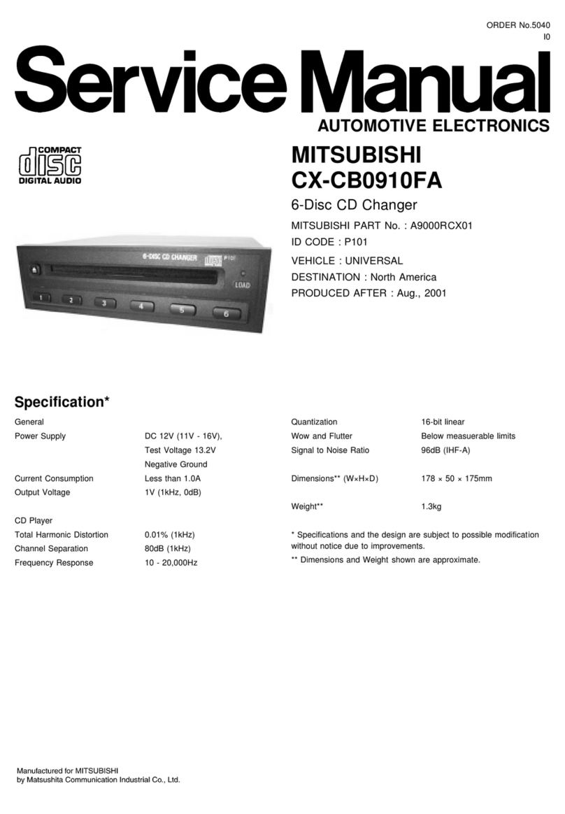 Mitsubishi CX-CB0910FA User manual