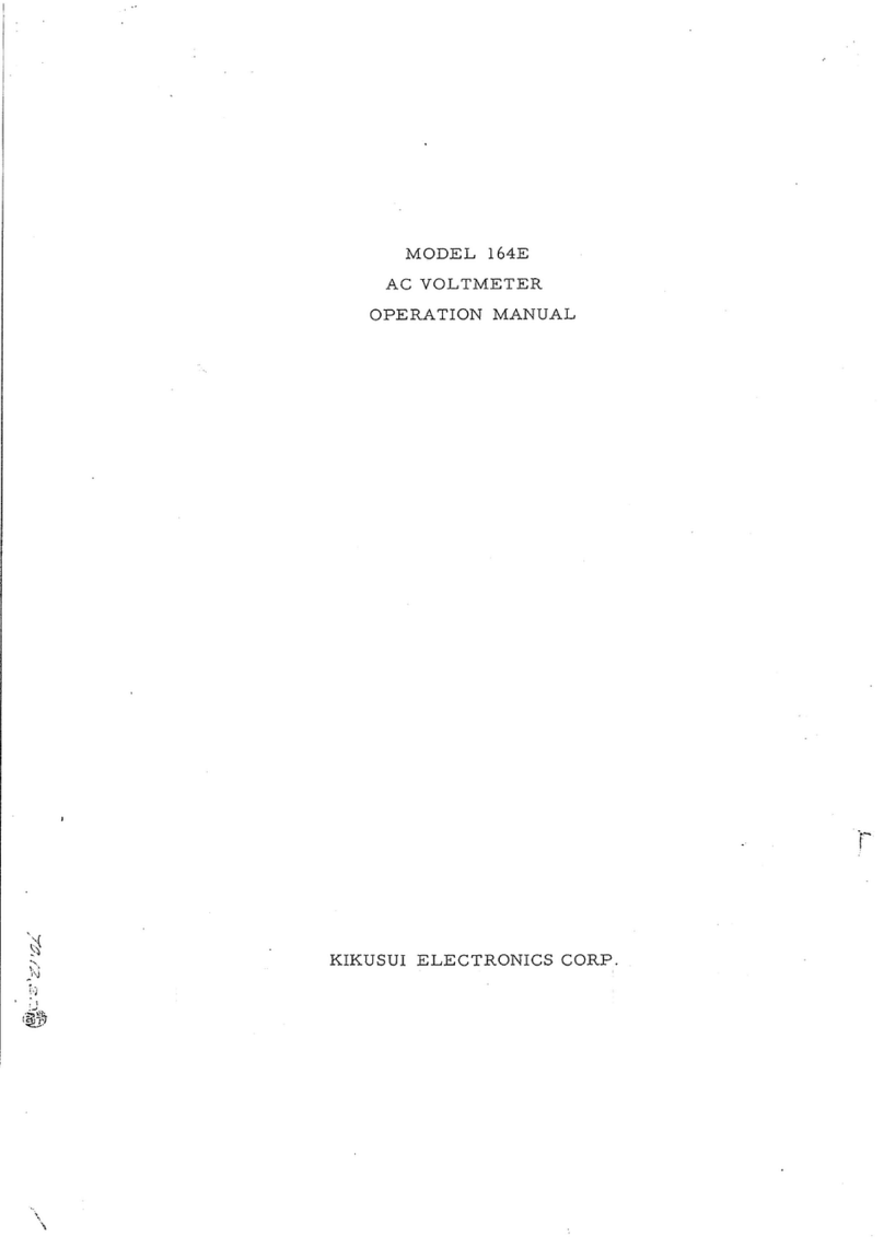 Kikusui 164E Operation manual