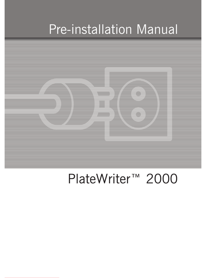 Glunz & Jensen PlateWriter 2000 User manual