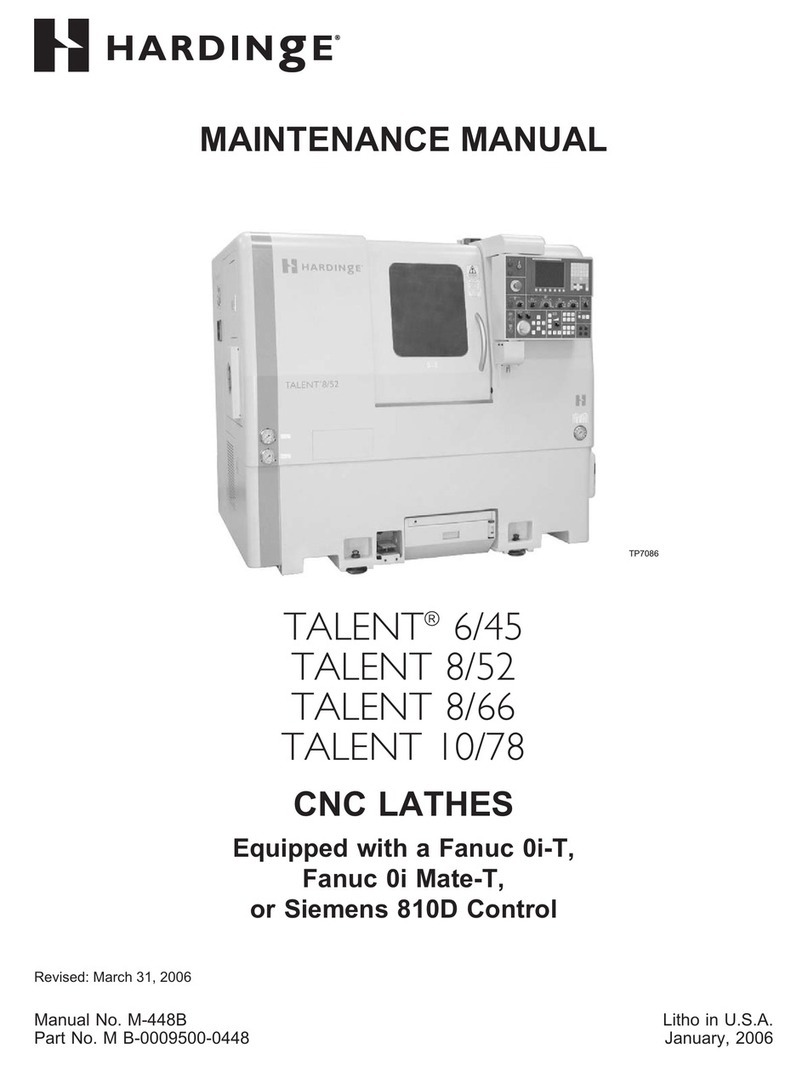 Hardinge Talent 6/45 Maintenance manual