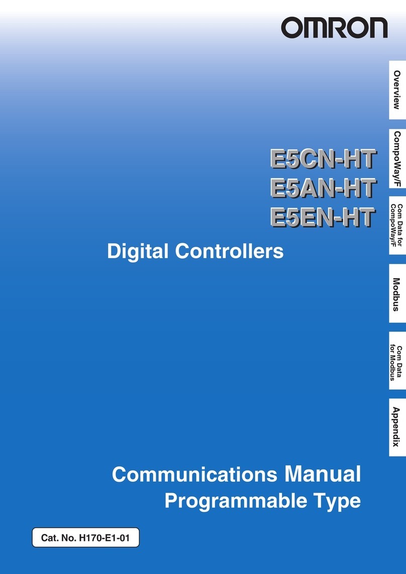 Omron E5CN-HT Communications manual