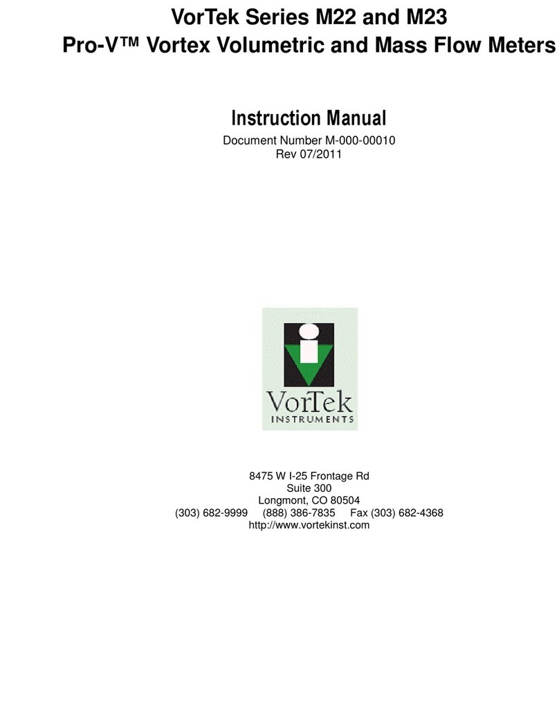VorTek M22 Series instruction manual