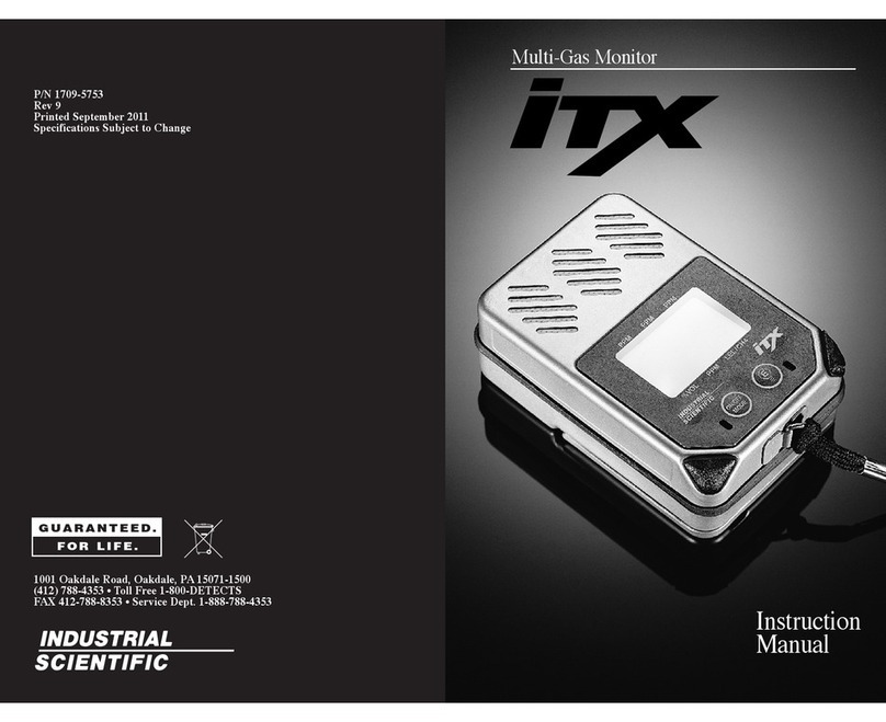 Industrial Scientific iTX1709-5753 instruction manual