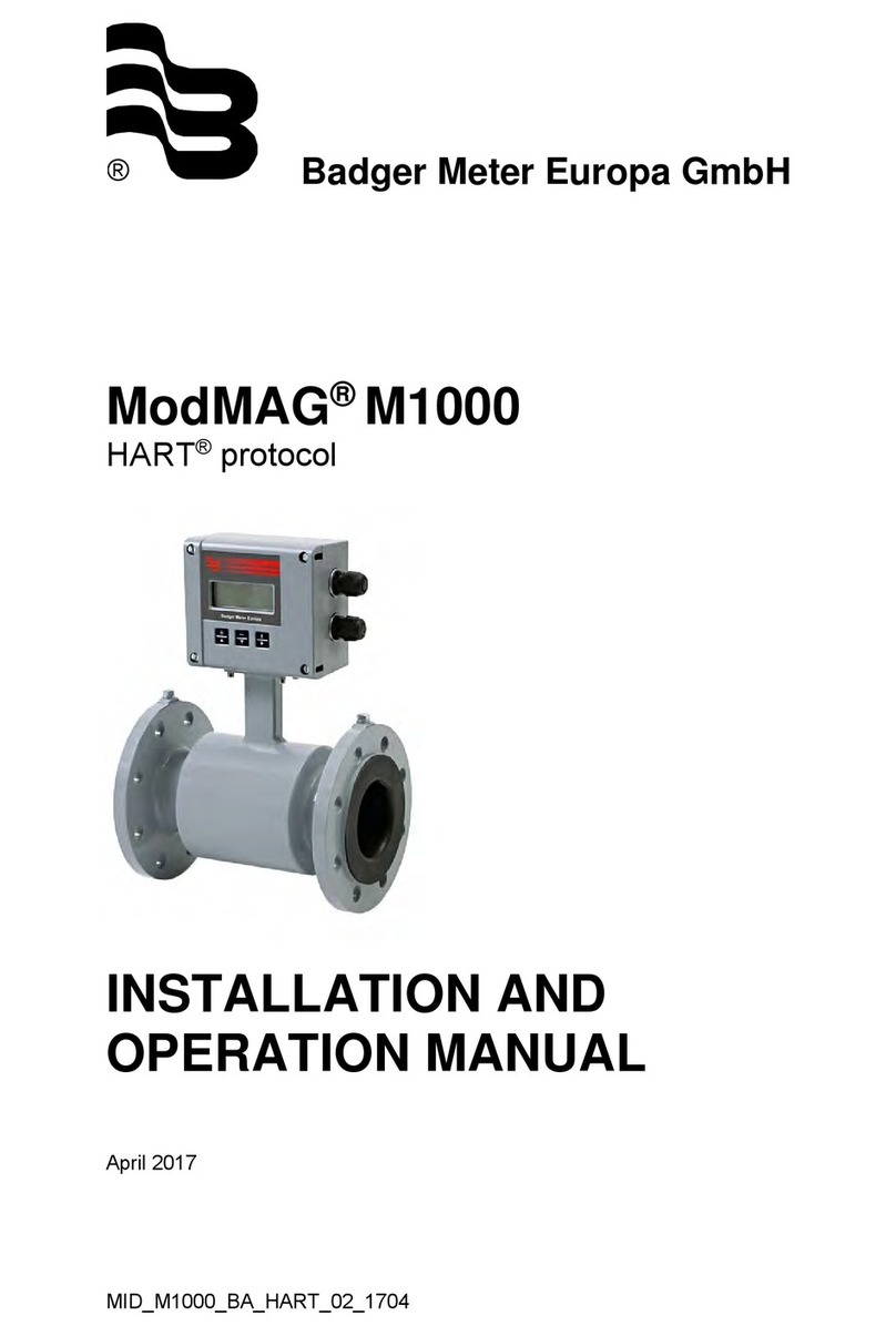 Badger Meter ModMAG M1000 User manual