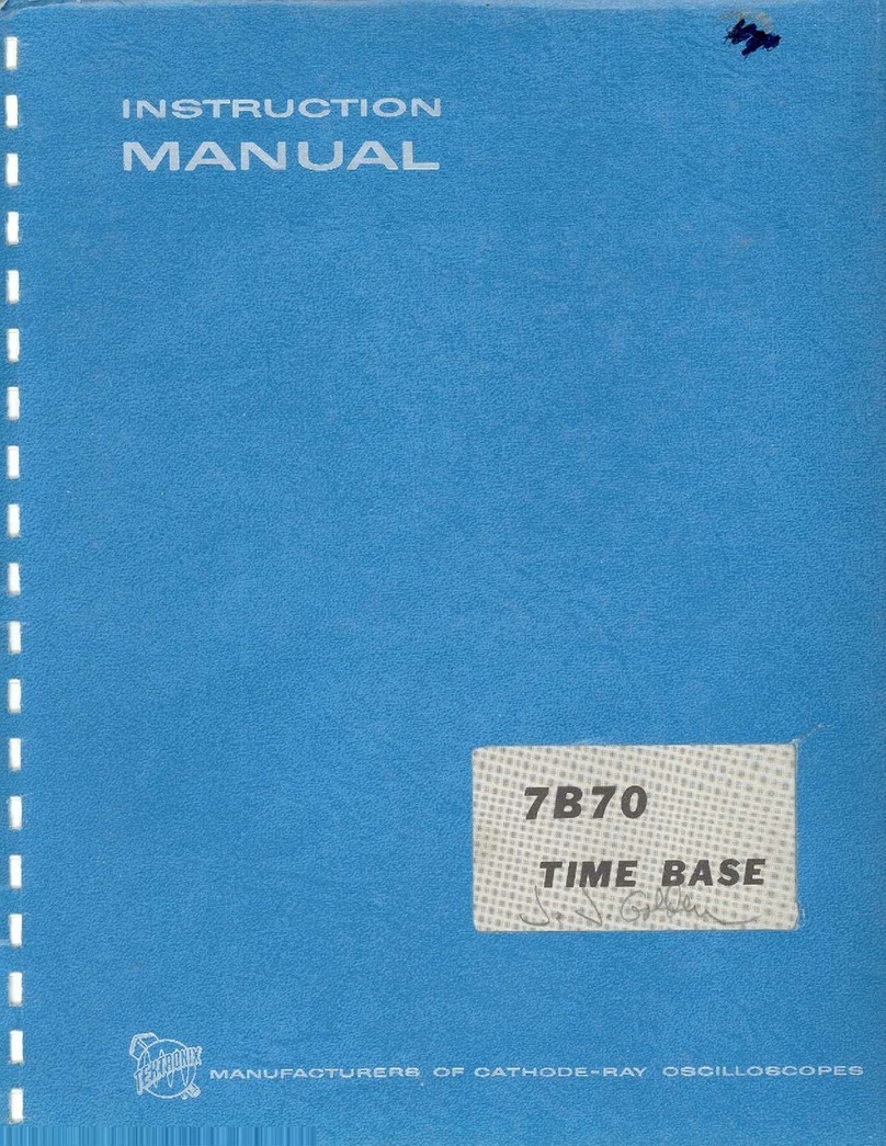 Tektronix 7B70 User manual