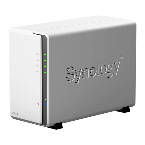 Synology DiskStation DS216j Quick installation guide Synology DiskStation DS216j Quick installation guide