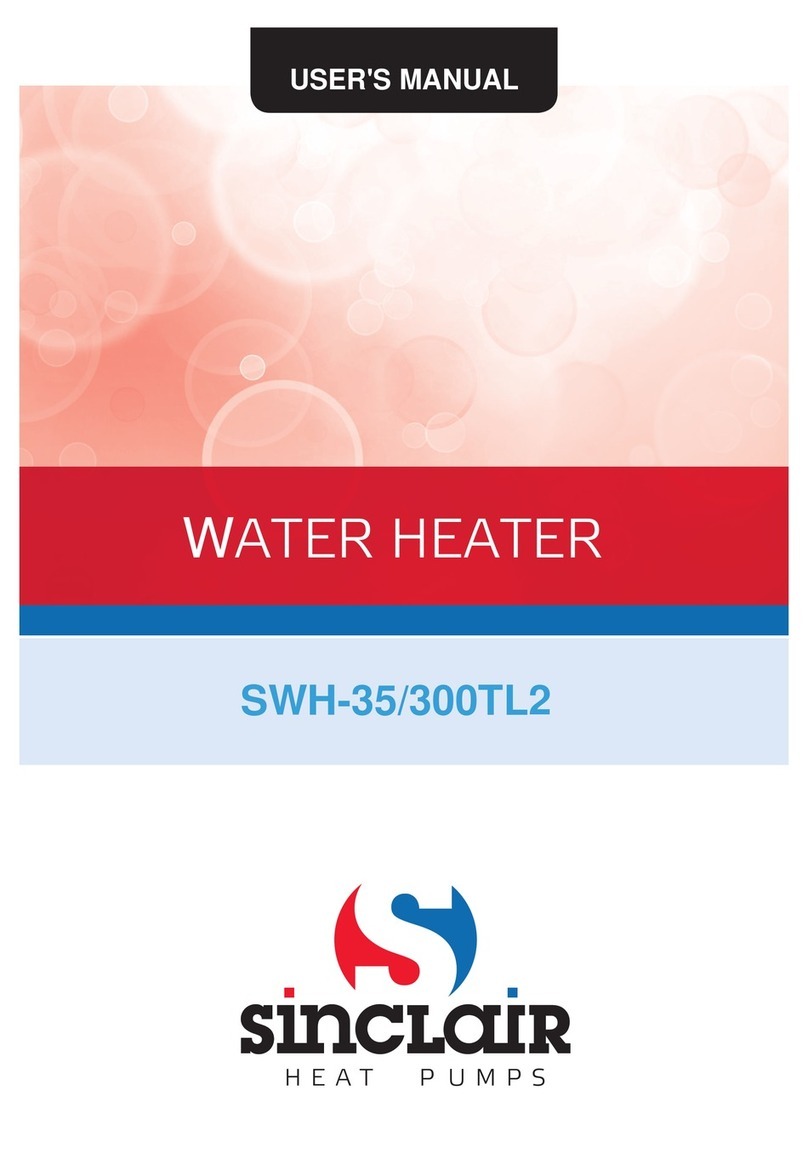Sinclair SWH-35/300TL2 User manual