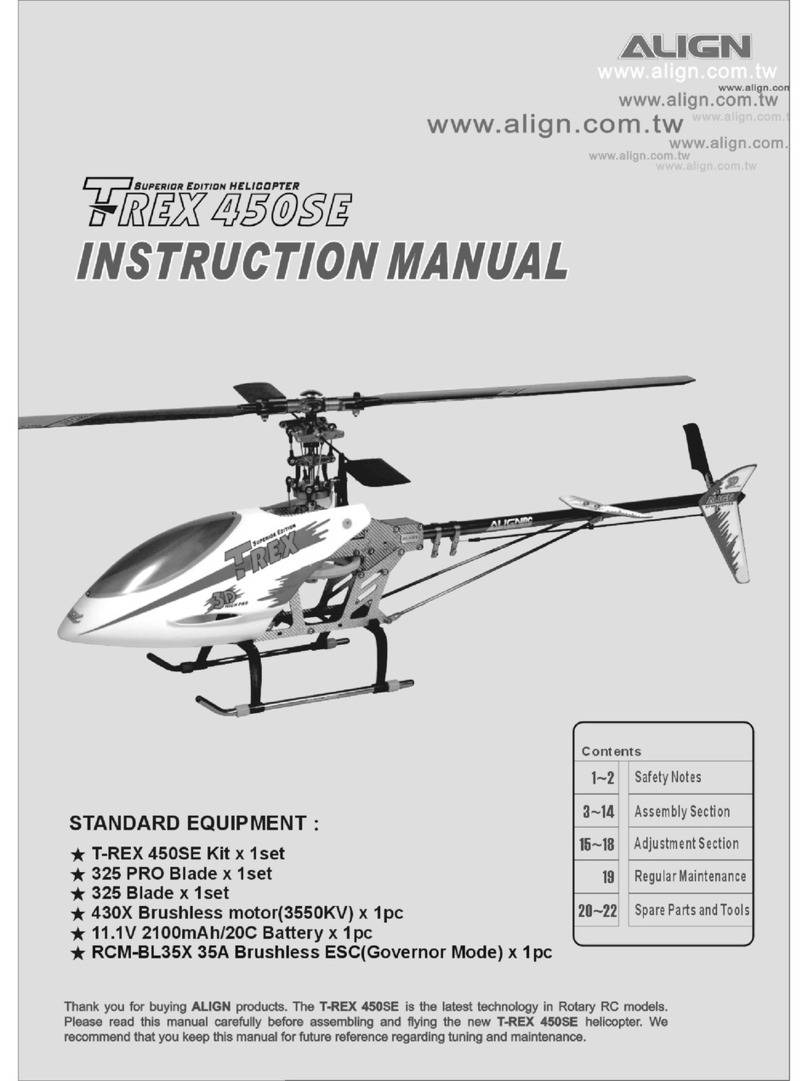 Align T-rex 450SE User manual