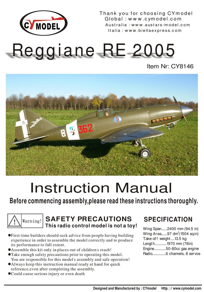 CY MODEL Reggiane RE 2005 User manual