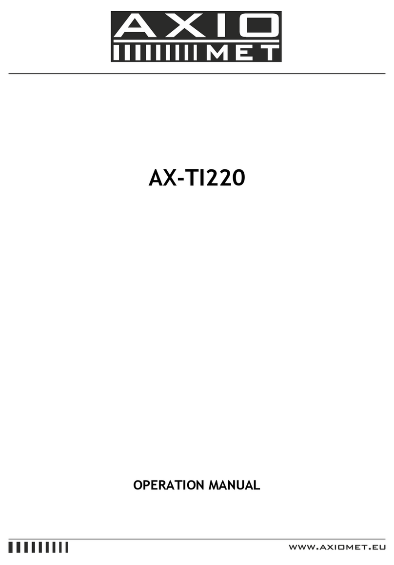 Axio MET AX-TI220 User manual