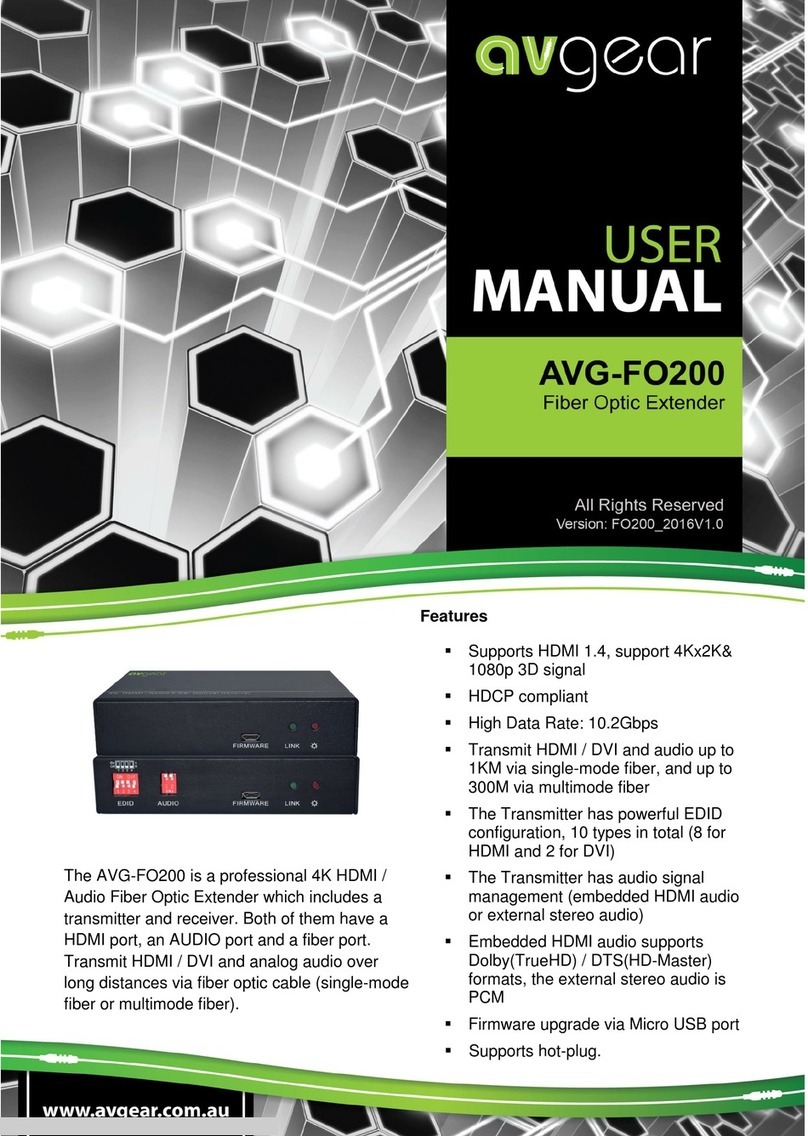 AVGear AVG-FO200 user manual