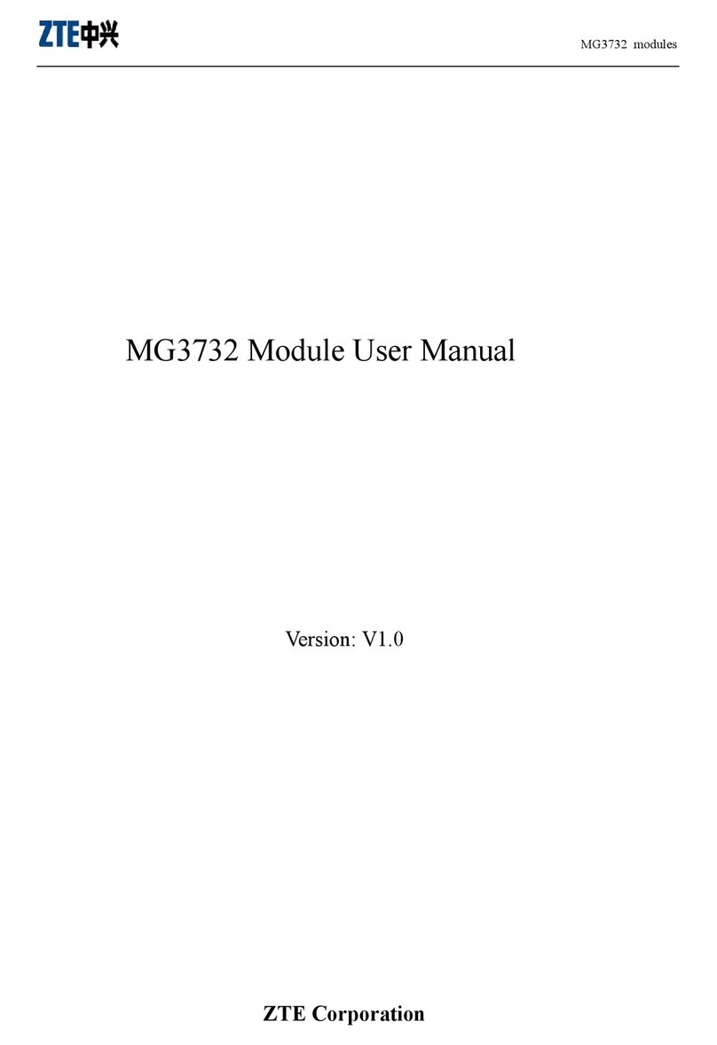 Zte mg3732 user manual