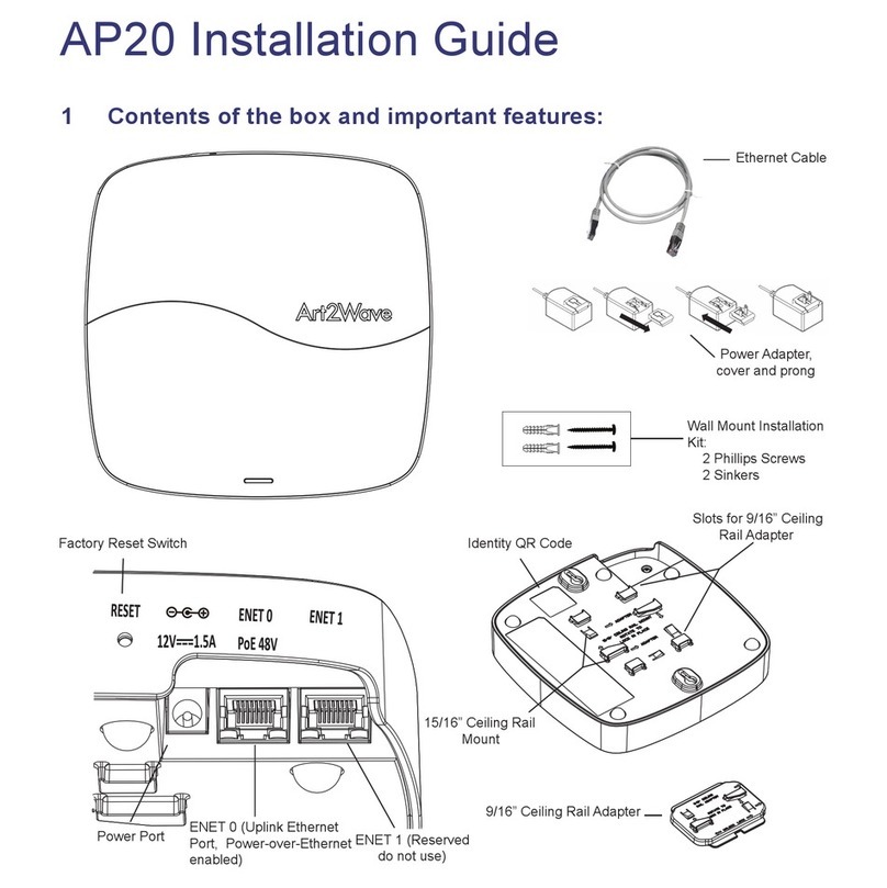 ART2WAVE ap20 installation guide