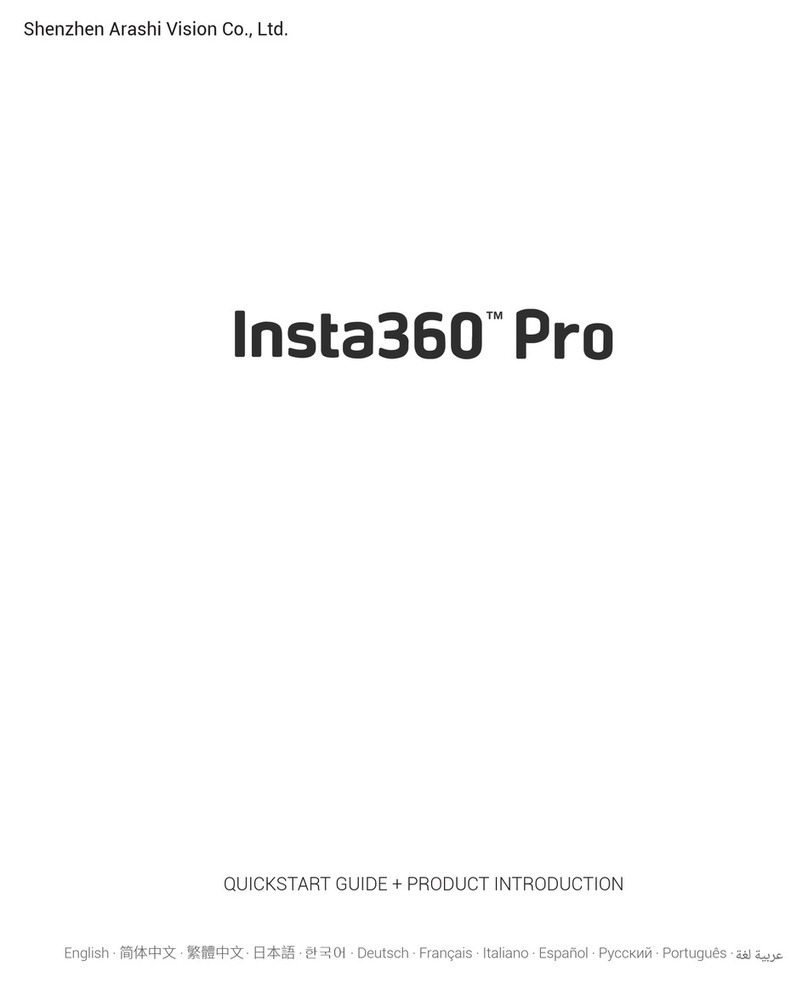 Shenzhen Arashi Vision INSTA360 PRO quick start guide