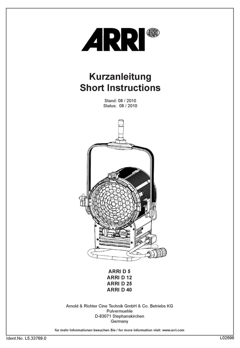ARRI ARRI D 5 Short instructions
