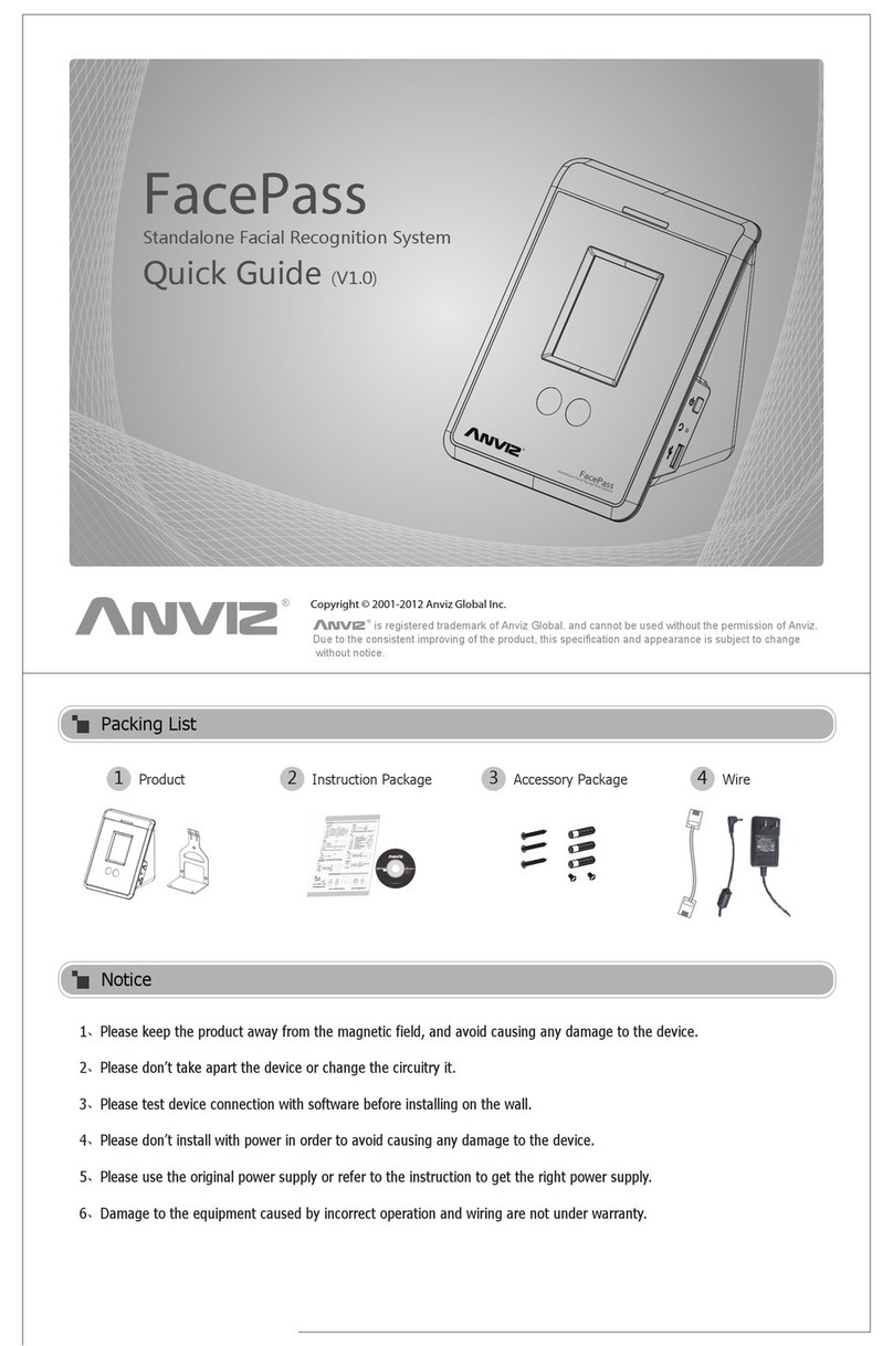 Anviz FacePass quick guide