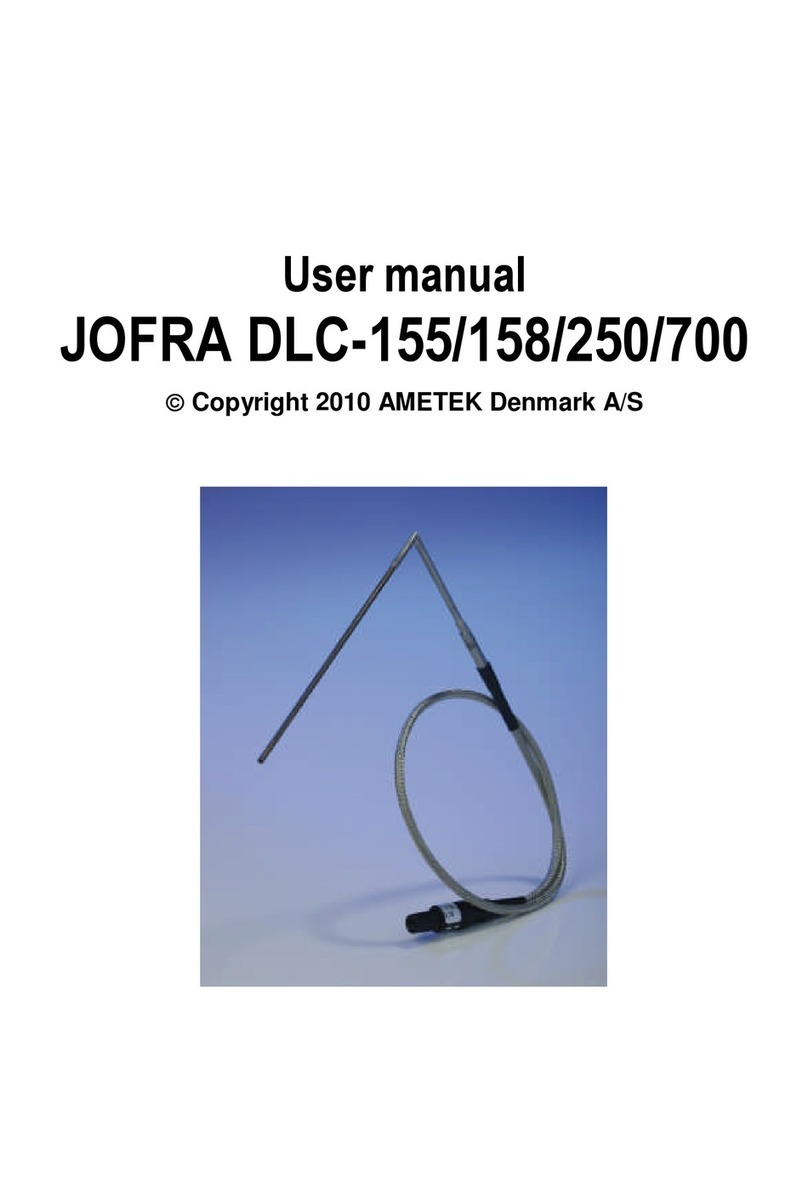 Ametek JOFRA RTC-156/157 B/C User manual