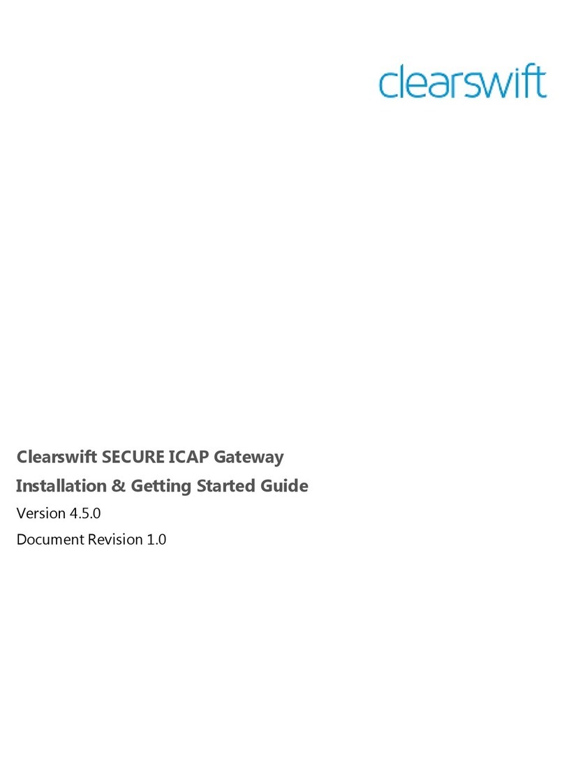 Clearswift SECURE ICAP Installation & getting started guide
