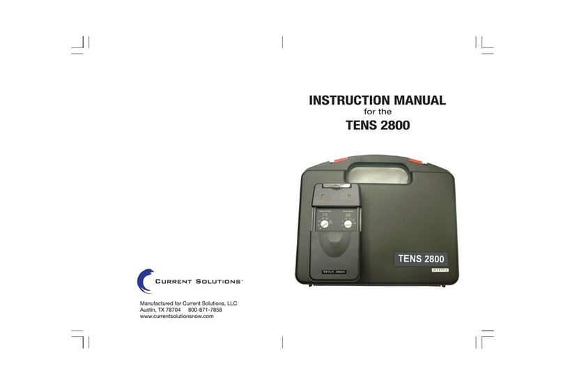 Current Solutions TENS 2800 instruction manual Current Solutions TENS 2800 instruction manual