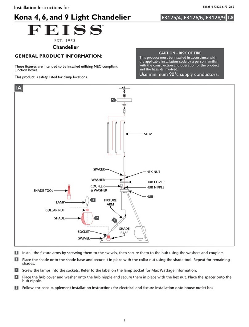 Feiss Krona 4 installation instructions