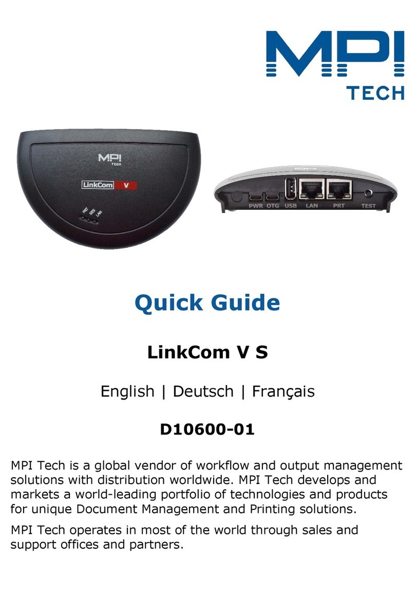 MPI LinkCom V S User manual