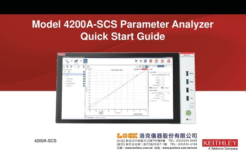 Keithley 4200A-SCS User manual