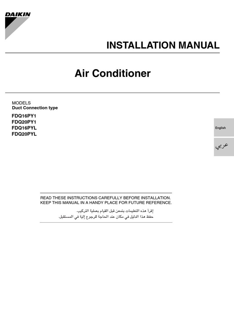 Daikin FDQ16PY1 installation manual