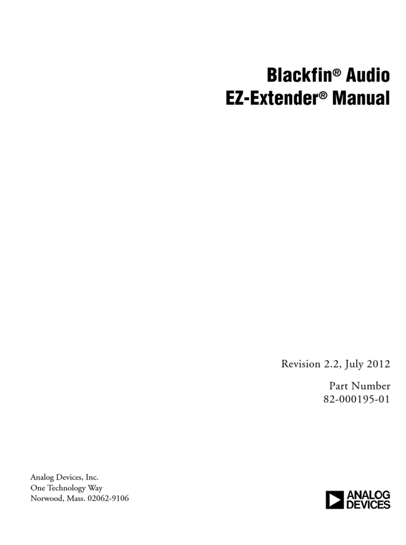 Analog Devices Blackfin Audio EZ-Extender User manual