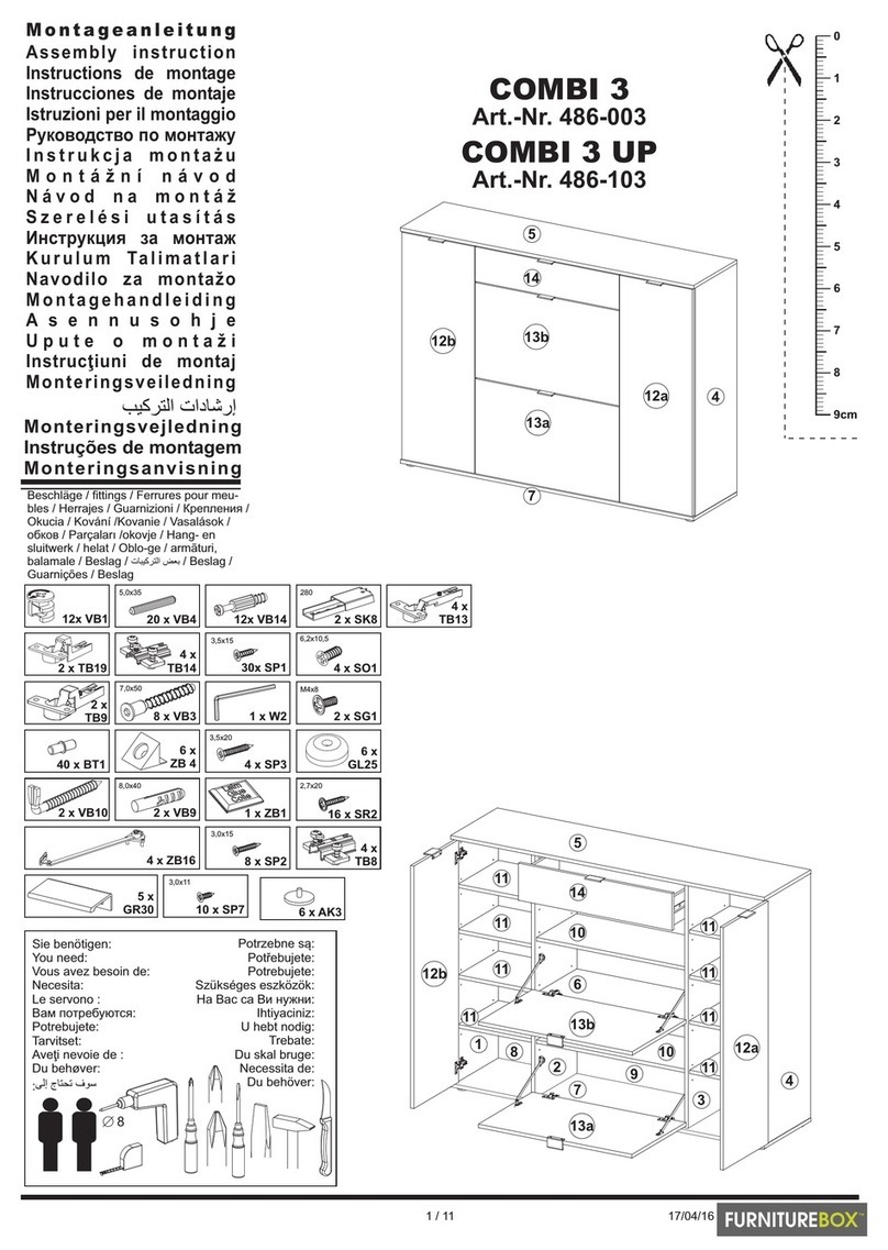 FURNITUREBOX COMBI 3 Assembly instruction
