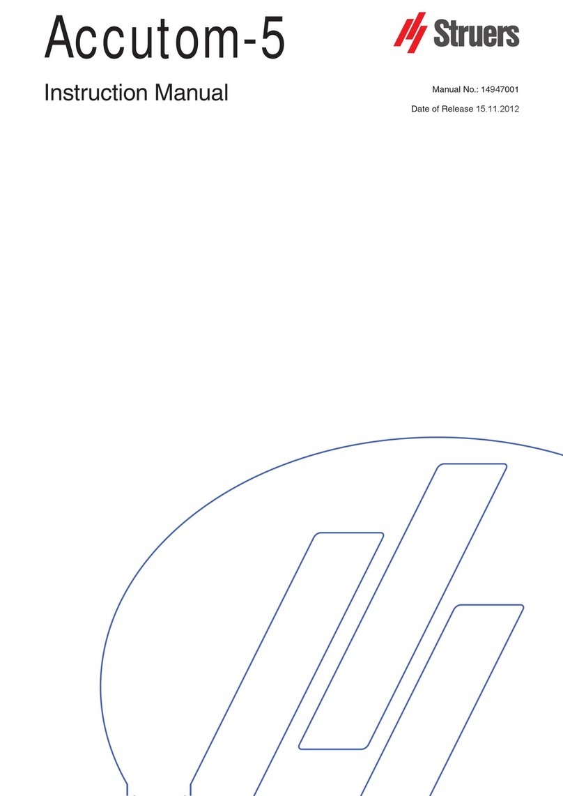 Struers Accutom-5 User manual