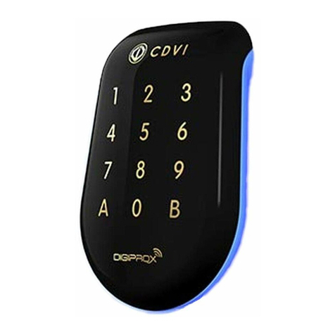 CDVI SOLARKPW installation manual