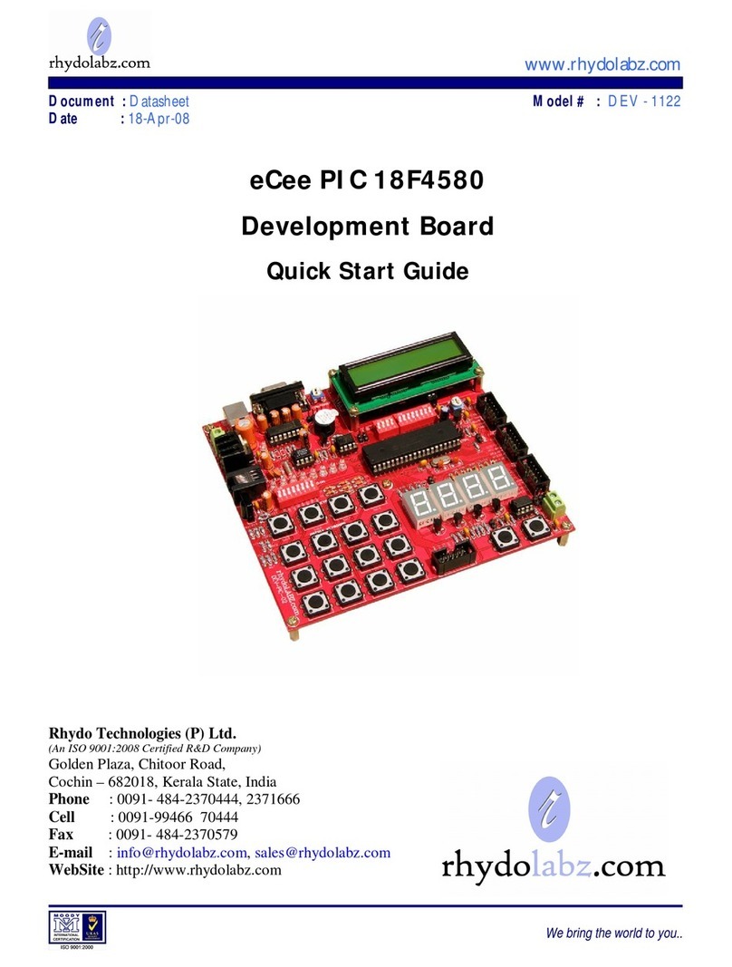 Rhydolabz eCee PIC 18F4580 User manual