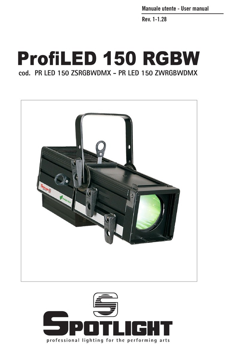 Spotlight PR LED 150 ZSRGBWDMX User manual