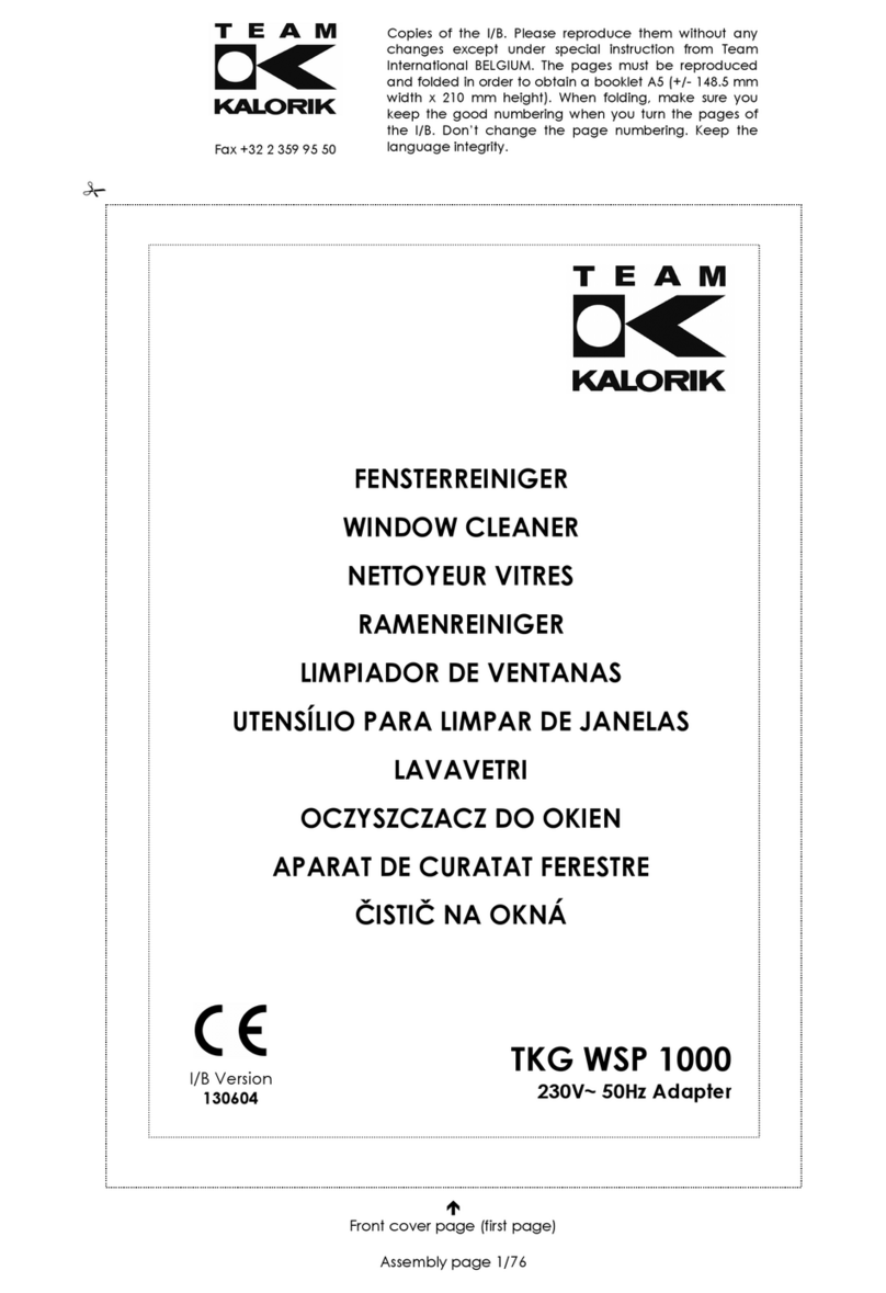 Kalorik TKG WSP 1000 user manual