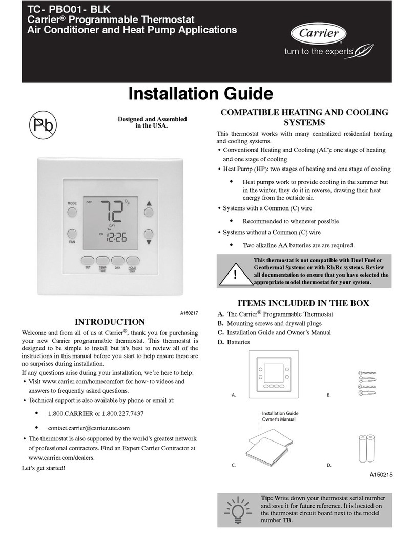 Carrier TC-PBO01-BLK installation guide