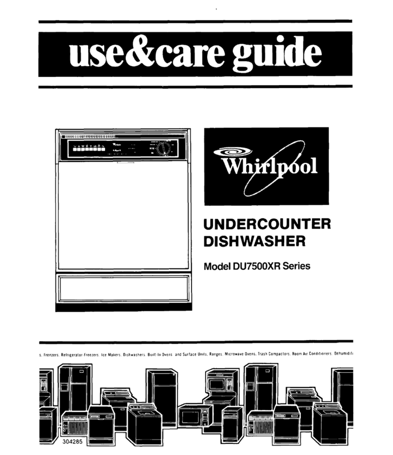 Whirlpool DU7500XR1 Use and care guide Whirlpool DU7500XR1 Use and care guide