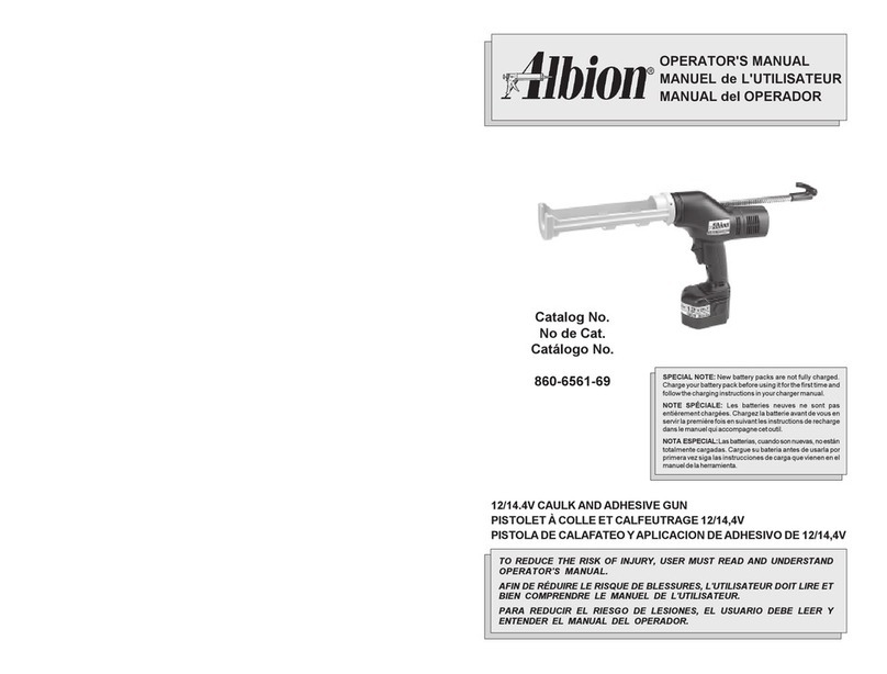 Albion 860-6561-69 Operator's manual