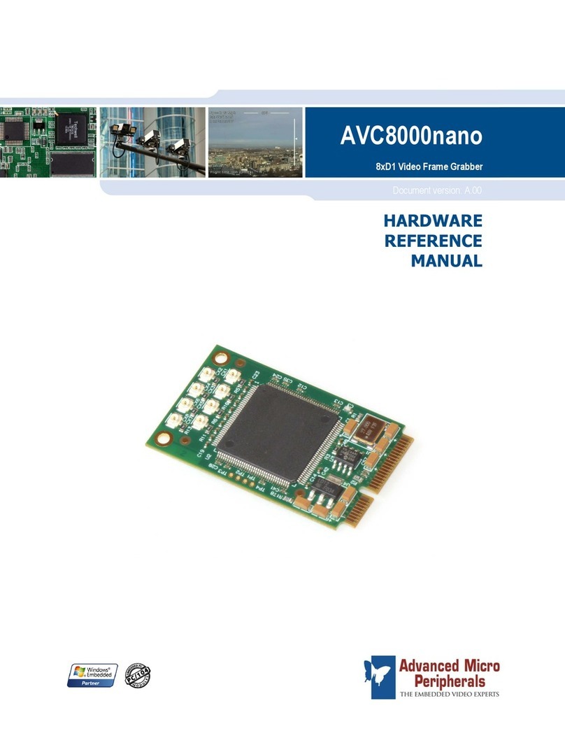 Advanced Micro Computers AVC8000nano Hardware reference manual Advanced Micro Computers AVC8000nano Hardware reference manual