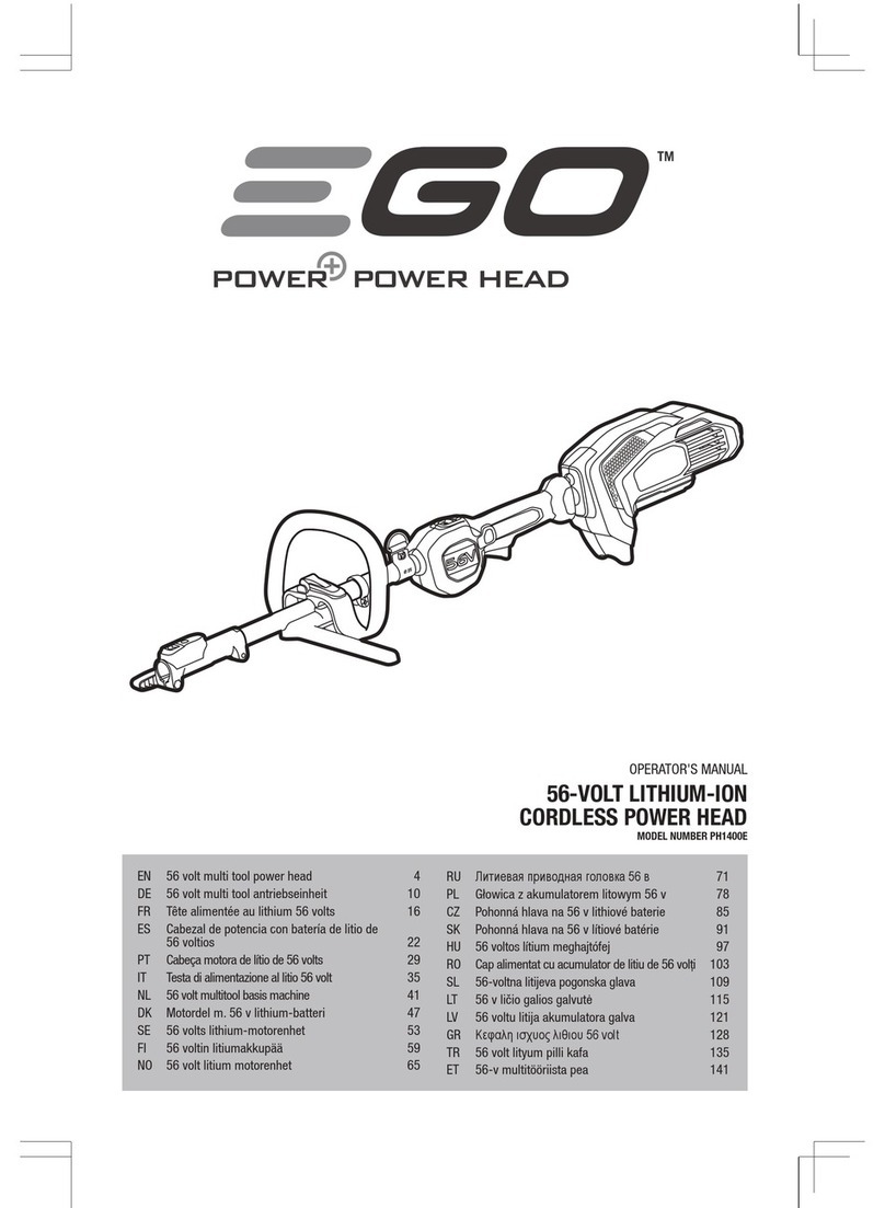 EGO PH1400E Operator's manual
