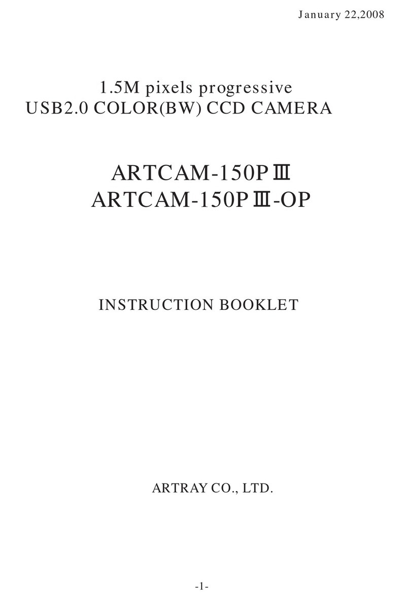 ARTRAY ARTCAM-150P III Series Instruction booklet ARTRAY ARTCAM-150P III Series Instruction booklet