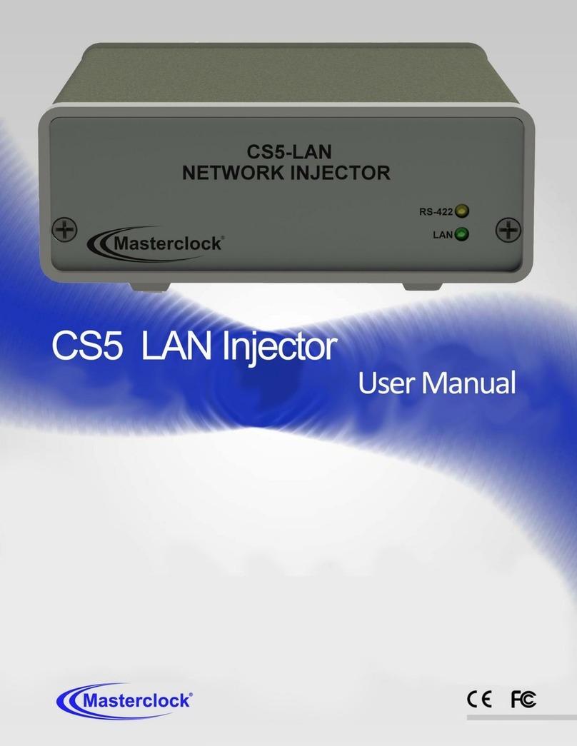 Masterclock CS5-LAN user manual