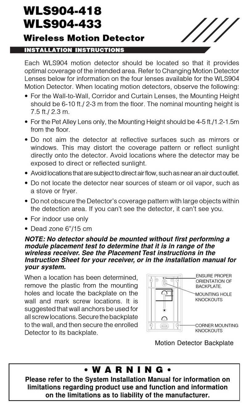 DSC WLS904-418 User manual