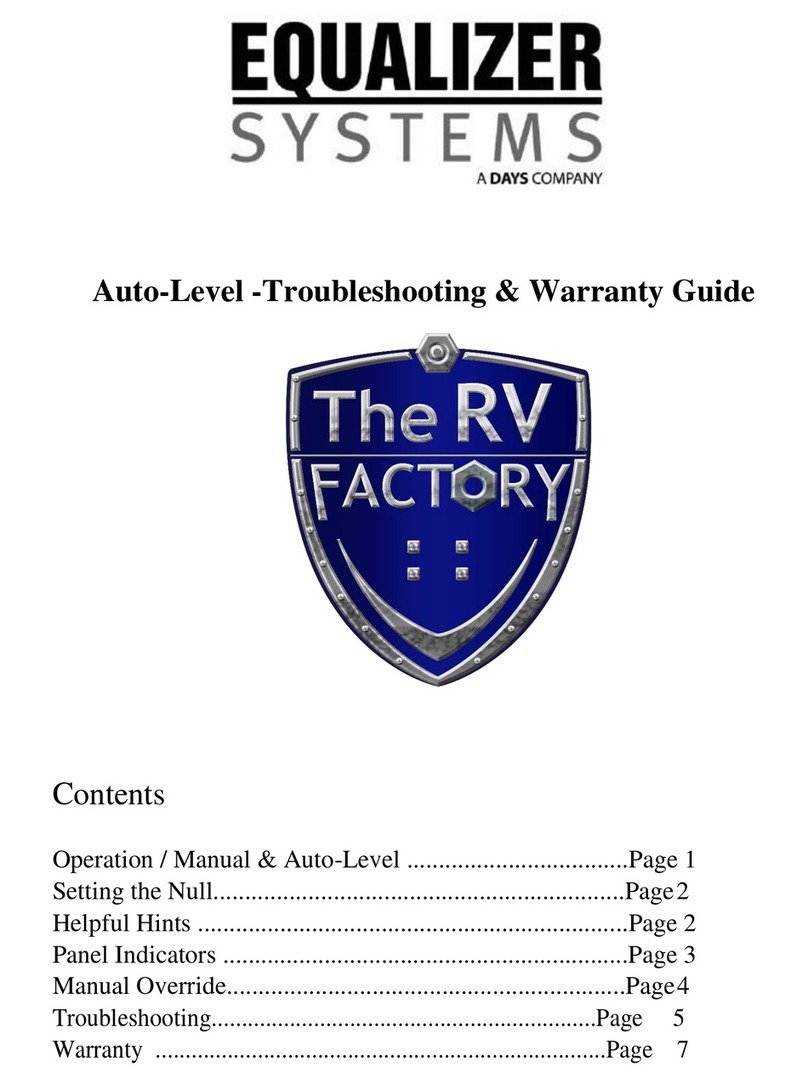 Equalizer Systems Auto Level Troubleshooting & warranty guide