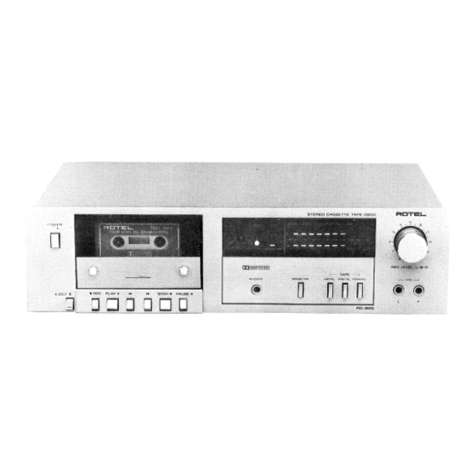 Rotel RD-820 owner's manual